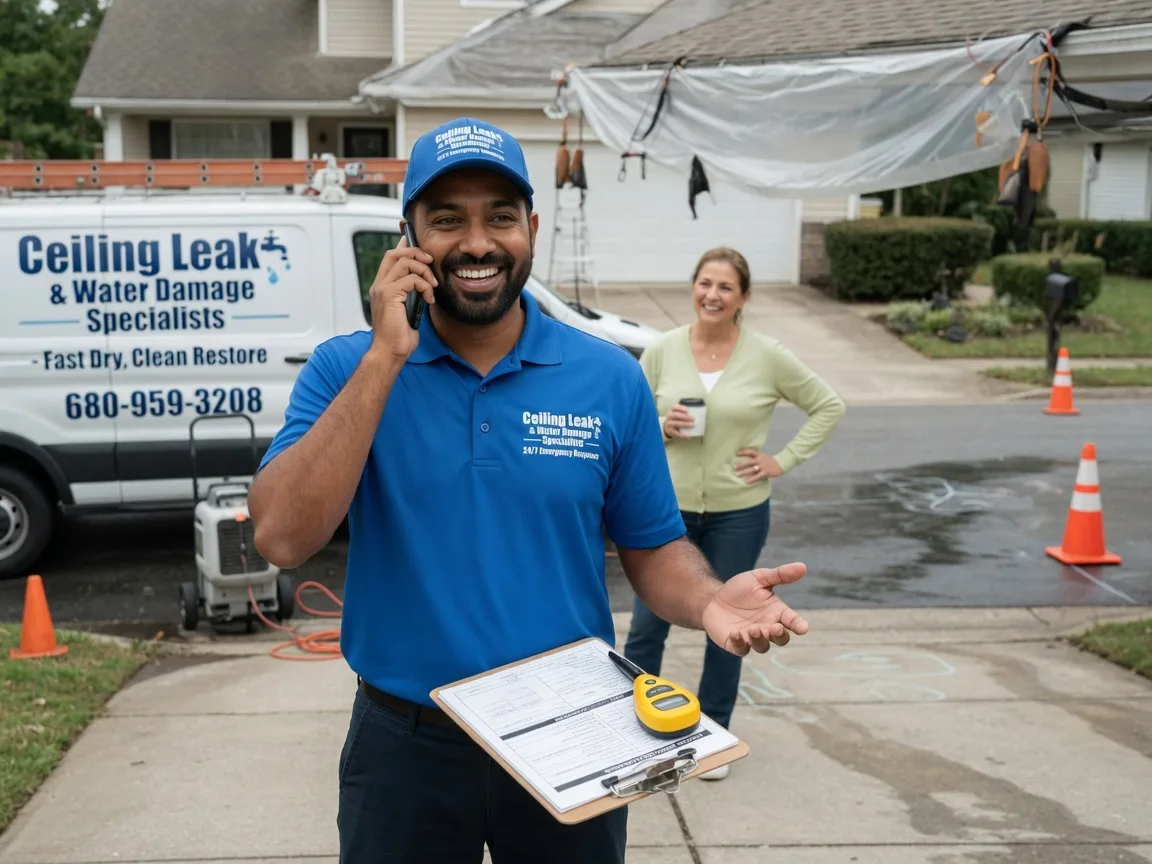 Ceiling Leak Cleanup Harrod, OH FAQs